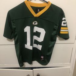 Aaron Rodgers Green Bay Packers Boys Size Medium Jersey 10/12 