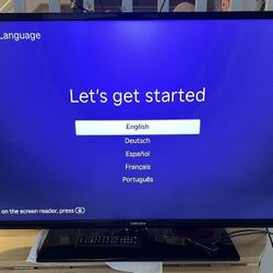 40inch Samsung TV -Not Smart TV /Comes W Roku