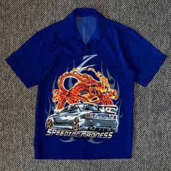 SPEEDING MACHINE BUTTON UP SHIRT SIZE SMALL