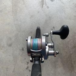 Avet MXJ 5.8:1 reel Left Handed And Penn Fishing Rod 