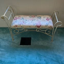 Iron Foot Bed Bench