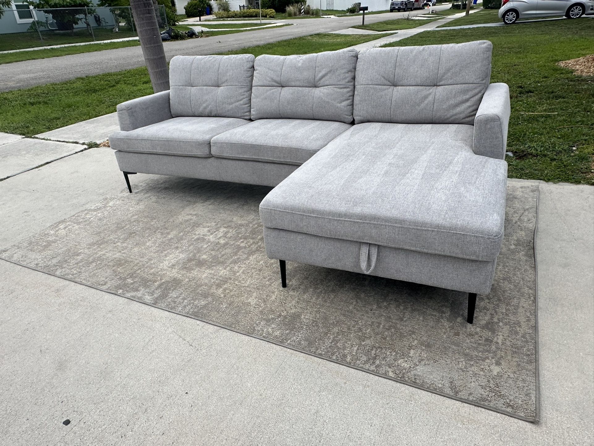 Grey Sectional Sofa Free Delivery 🛻