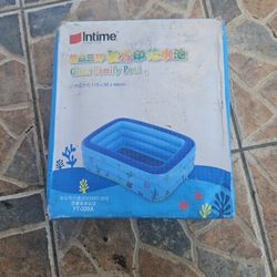 Rectangular Family Swimming Pool Indoor Outdoor kids adults easy pack