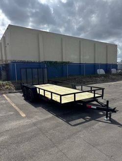 7x16 Tandem Axle Utility Trailer