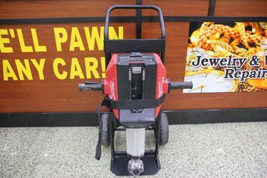MILWAUKEE MXF368 MX FUEL DEMOLITION BRAKER HAMMER W/ BATTERY, CHARGER & CART