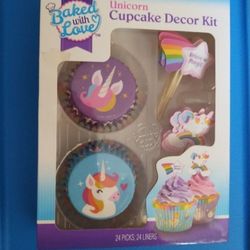 Unicorn Cupcake Decor Kit