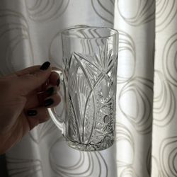 Glass Antique Crystal Mugs