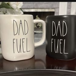 Rae Dunn “DAD FUEL” White Or Black Mug