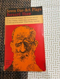 Seven One-Act Plays Bernard Shaw