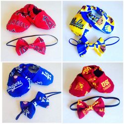 Team baby booties