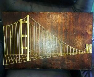 Metal Wall Art Bridge