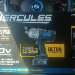 Hercules 20v Ultra Torque Impact Wrench Kit W Battery And Charger  