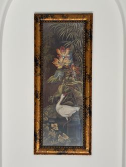 Framed art Heron