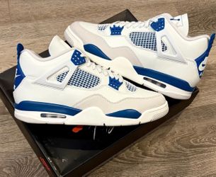 Size 7Y GS Mens/ Size 8.5 Womens Jordan 4 Retro Military Blue