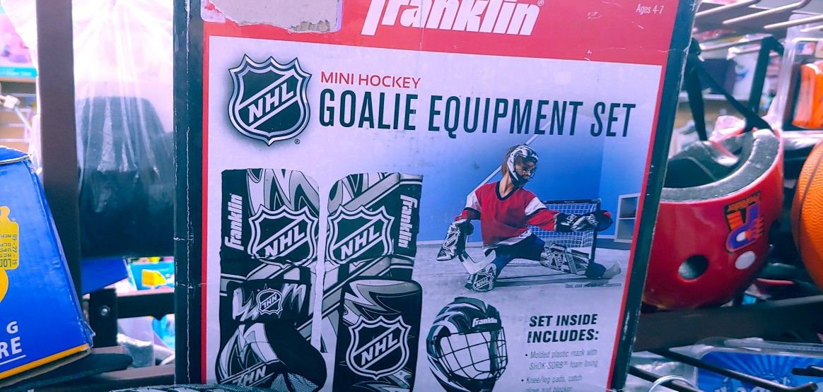 New goalie set $19.99