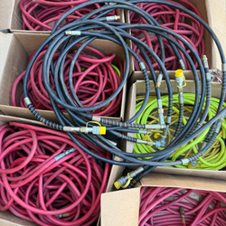 Lot of 15+ long air hoses