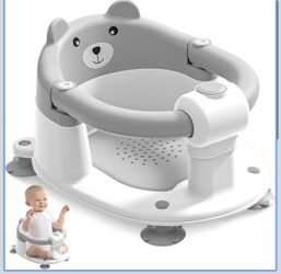 Baby Bath Seat for Babies 6 Months & up, Gray