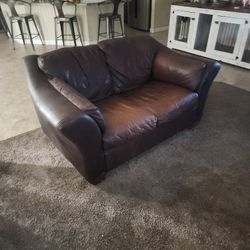 Brown Leather Couches