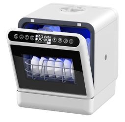 100% BRAND NEW,NEVER USED,NEVER OPENED! Countertop Dishwasher, Portable Dishwasher with 5L Built-in Water Tank, 5 Programs with 40 dB, 360° Dual Spray