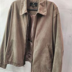 Gary Player Faux Suede Jacket