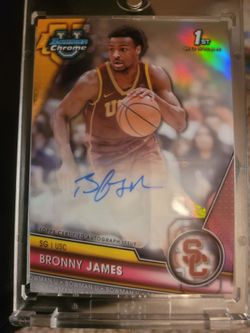 Bronny james rookie bowman auto /250