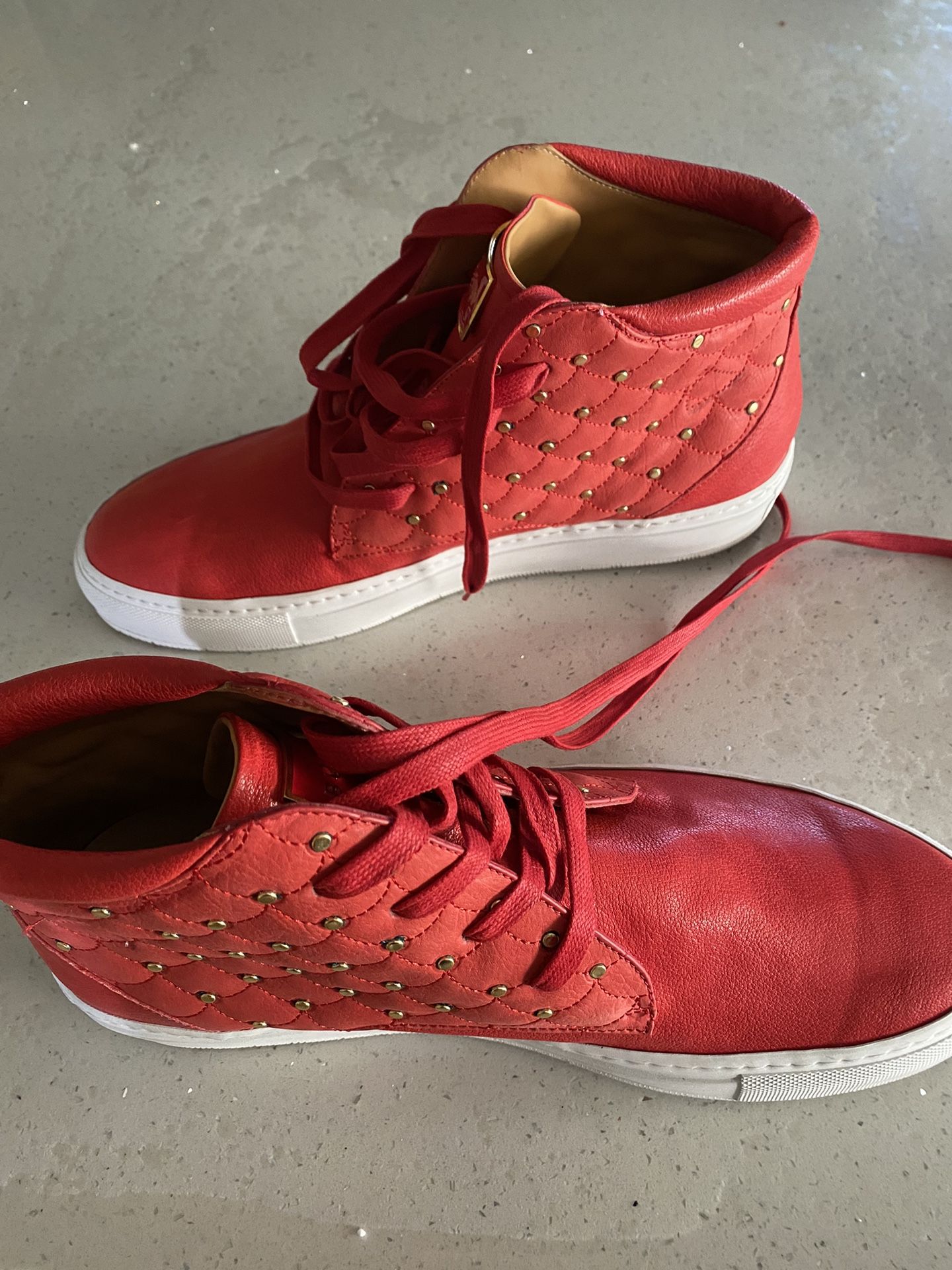 Tennis's new Buscemi Red Leather Italy Size 11