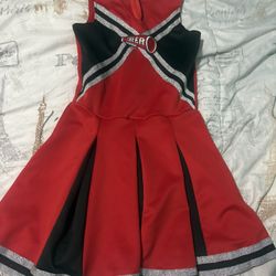 Spirit Cheerleader Costume Dress XL Red Black size 12 kids 