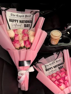 NATIONAL GF DAY ❤️💐🩷🌹PRE ORDER YOUR BOUQUETS 🌹💐🩷❤️