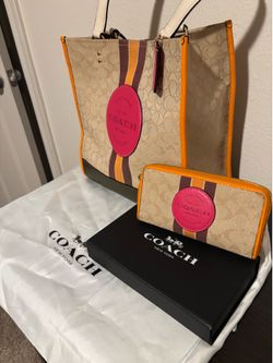 Coach Limited Edition Tote and matching wallet