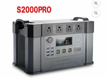 #34  S2000Pro Portable Power Station, 2400W AC (4000W Peak), 1451Wh Solar Generator for Outdoor Camping, Home Backup, Emergency