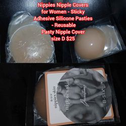 Nippies Nipple Covers for Women - Sticky Adhesive Silicone Pasties - Reusable Pasty Nipple Cover wit