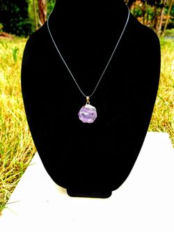 New Brazilian Amethyst Necklace with Gift Box