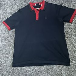 Burberry Black And Red Polo shirt