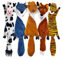 Set of 5 plush animal dog toys