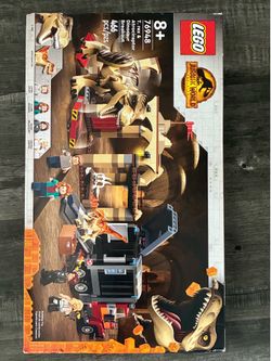 LEGO Jurassic World T. rex & Atrociraptor Dinosaur Breakout 76948