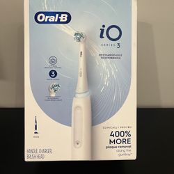 Oral-B iO Series 3 Electric Toothbrush with (1) Brush Head, Rechargeable, White $45