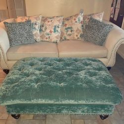 Living Room- Ottoman Sold! Couch And Cushions Only 