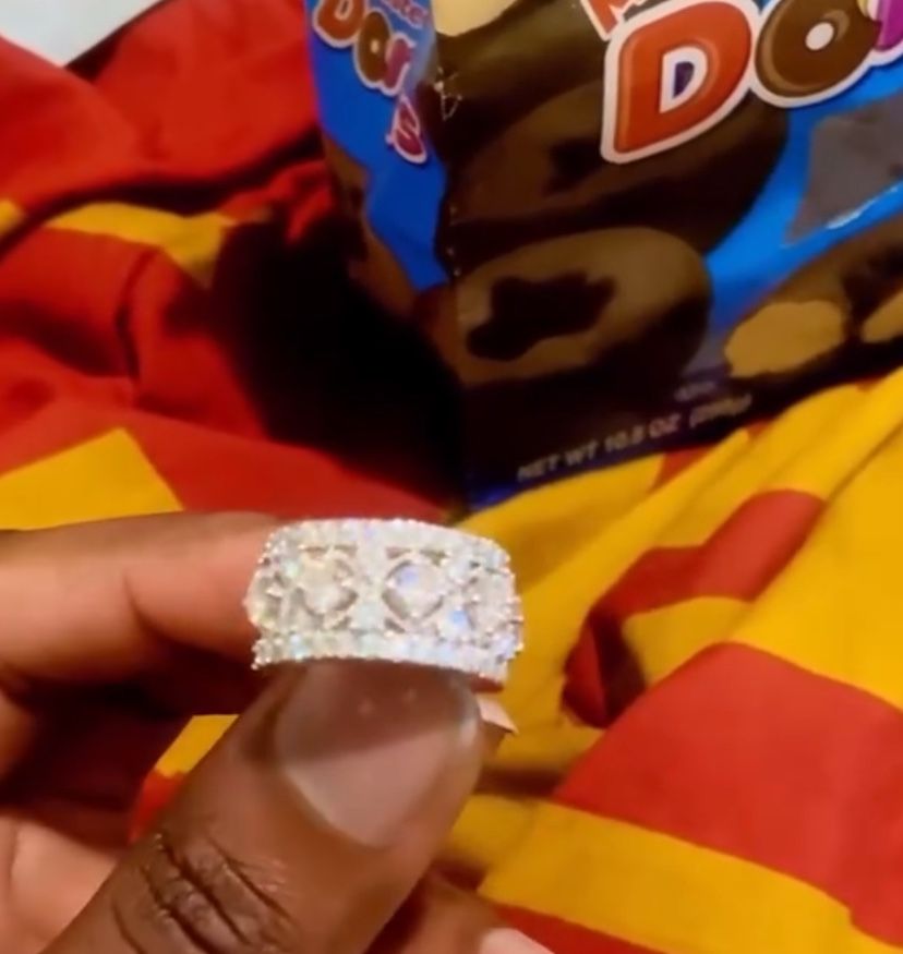 Diamond Ring Sterling Silver 