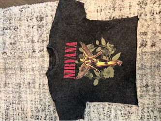 Nirvana cropped shirt small/medium