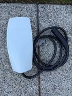 Tesla Wall Charger Gen 3 48a,  24ft, Tested, Brand New Face Plate And Back Plate