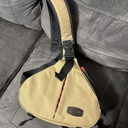 CADeN Camel Brown DSLR Camera Bag Sling Backpack Camera Case Waterproof with Rain Cover Tripod Holder