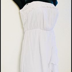 IZ BYER, White Strapless Dress, Size XS