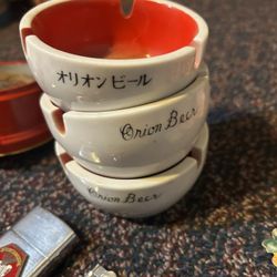 Japanese beer company Orion Beer ashtrays