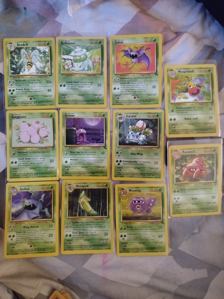 Pokemon Cards Fossil 1990's