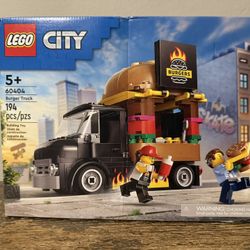 LEGO City Burger Truck Toy Building Set, Fun Gift for Kids Ages 5 Plus, Burger Van and Kitchen Playset