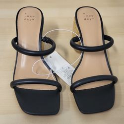 Women's Miley Heels Black Size 7 3" Heel New With Tags