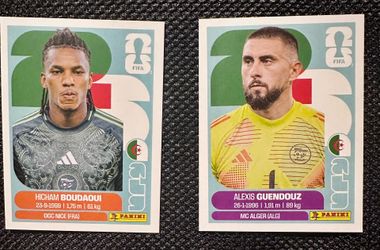2026 FIFA World Cup Panini Stickers HICHAM BOUDAOUI ALEXIS GUENDOUZ Algeria ALG