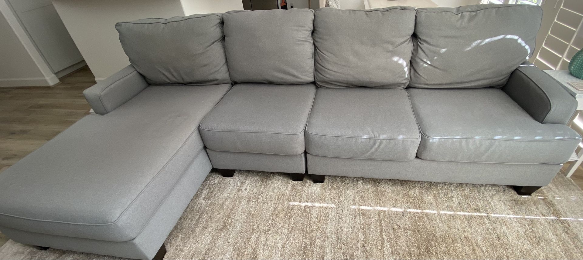 4-Piece Sectional with Chaise