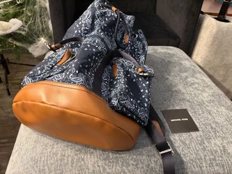 Michael Kors Navy Paisley Backpack