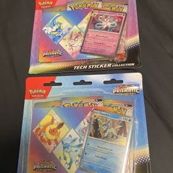 Pokémon Prismatic Evolutions Sticker Tech Pack.